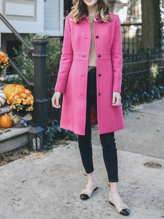 J. Crew Jackets & Blazers - J. Crew Pink Wool-Blend  Coat